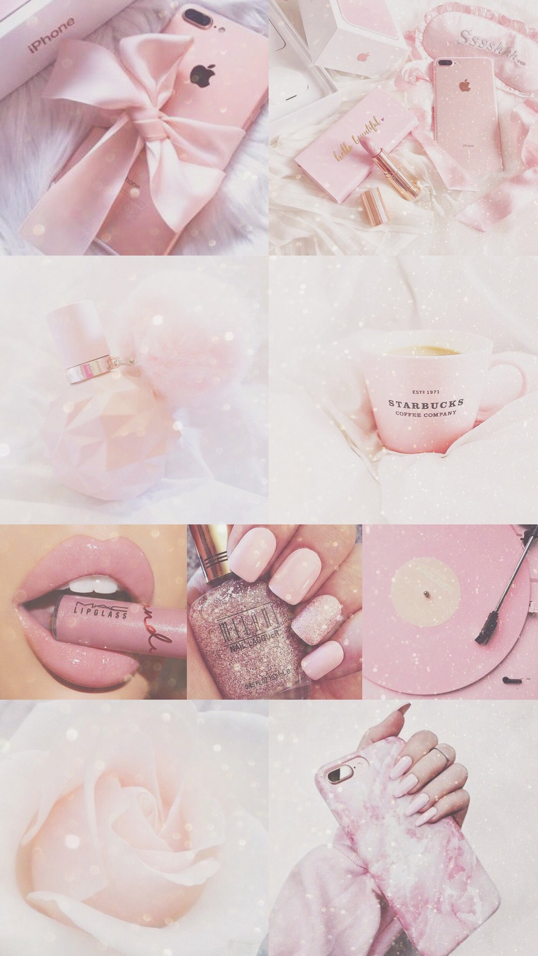 Rose Gold Collage Wallpapers Wallpaper Cave