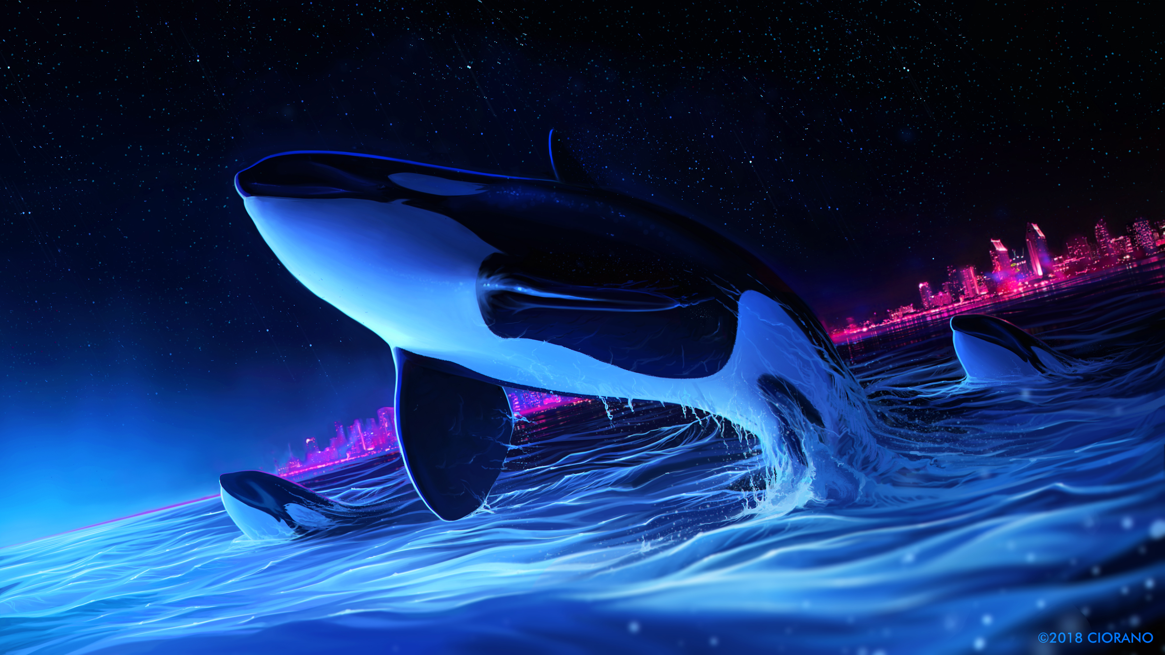 Blue Whale Art Wallpapers Wallpaper Cave
