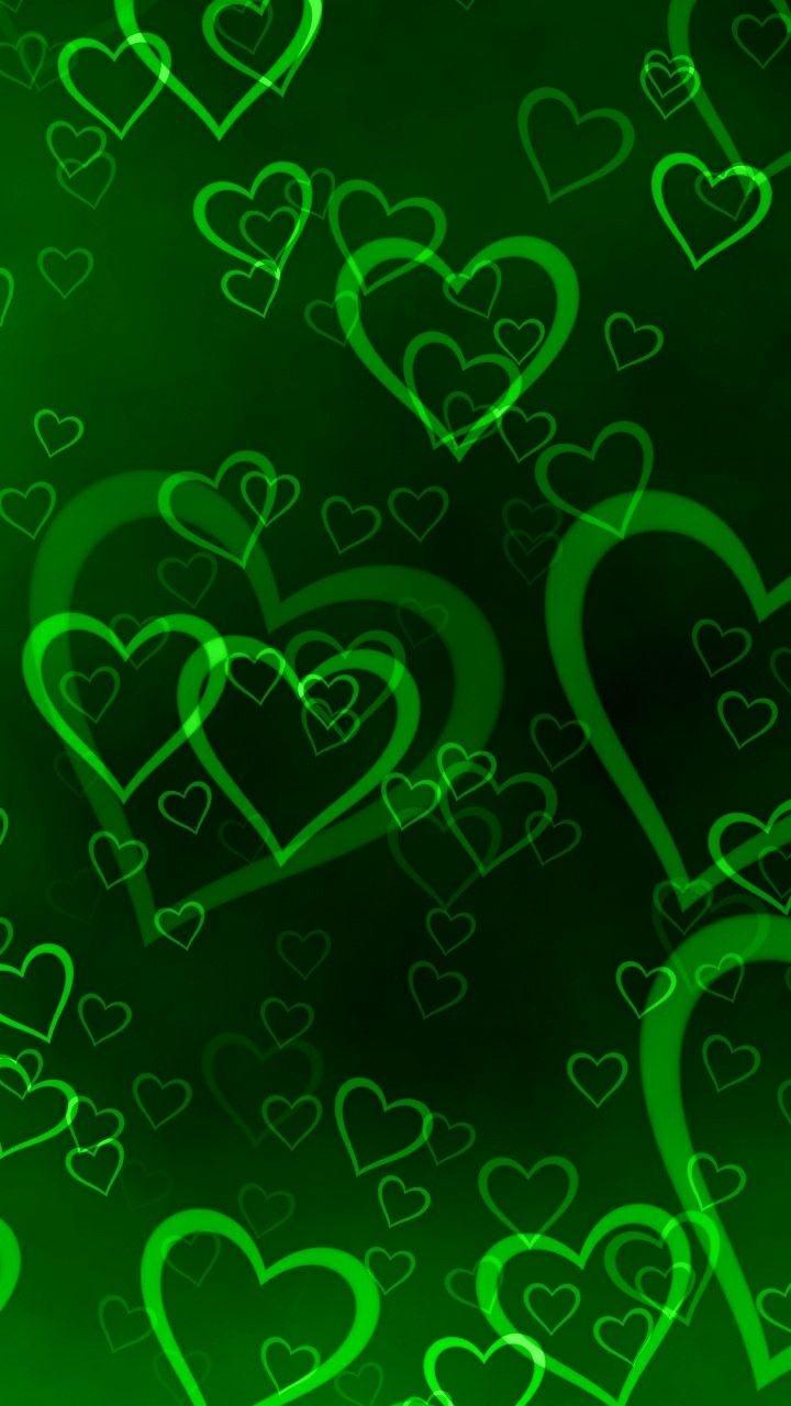Green Aesthetic Heart Wallpapers Wallpaper Cave