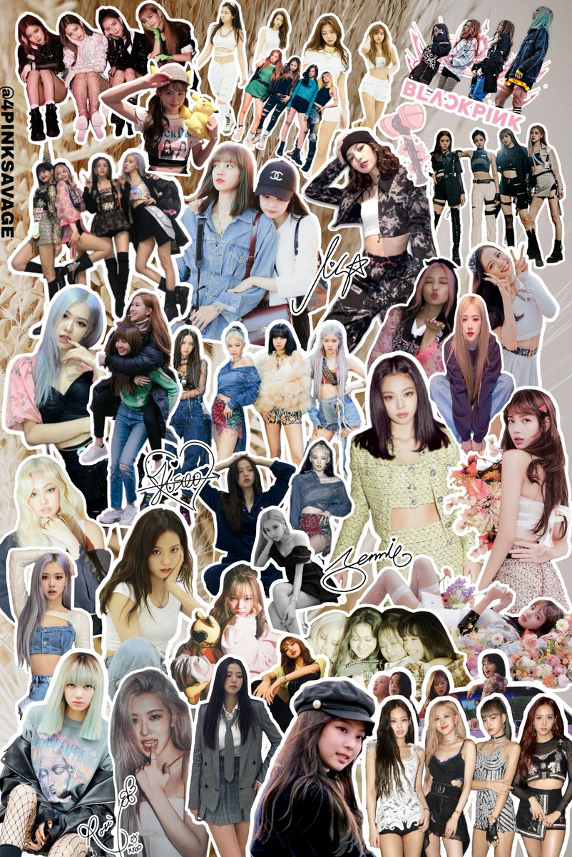 Blackpink Collage Wallpapers Wallpaper Cave