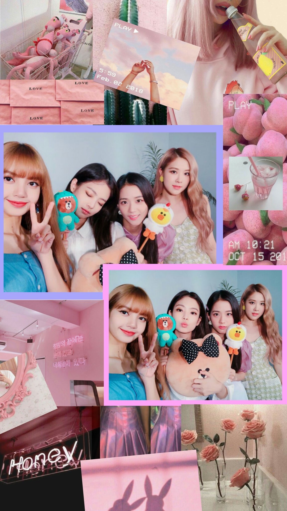 Blackpink Collage Wallpapers Wallpaper Cave