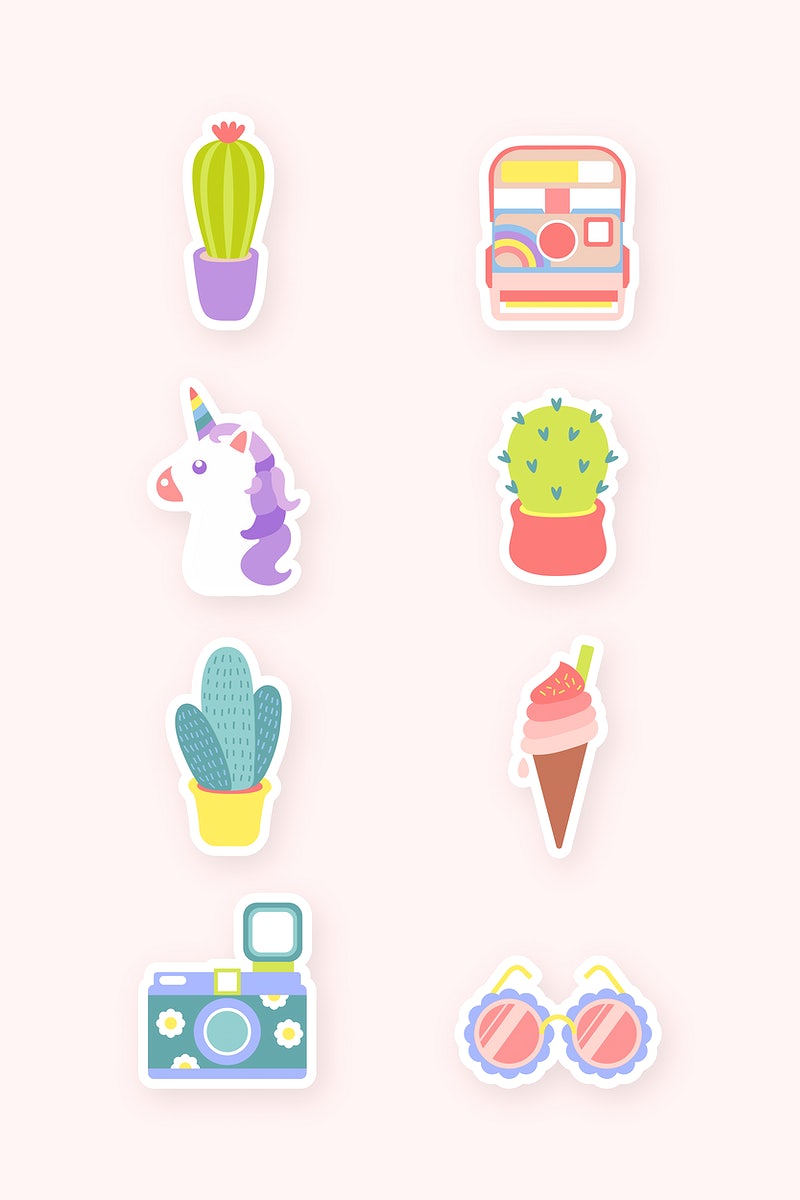 Cute Stickers Wallpapers Wallpaper Cave