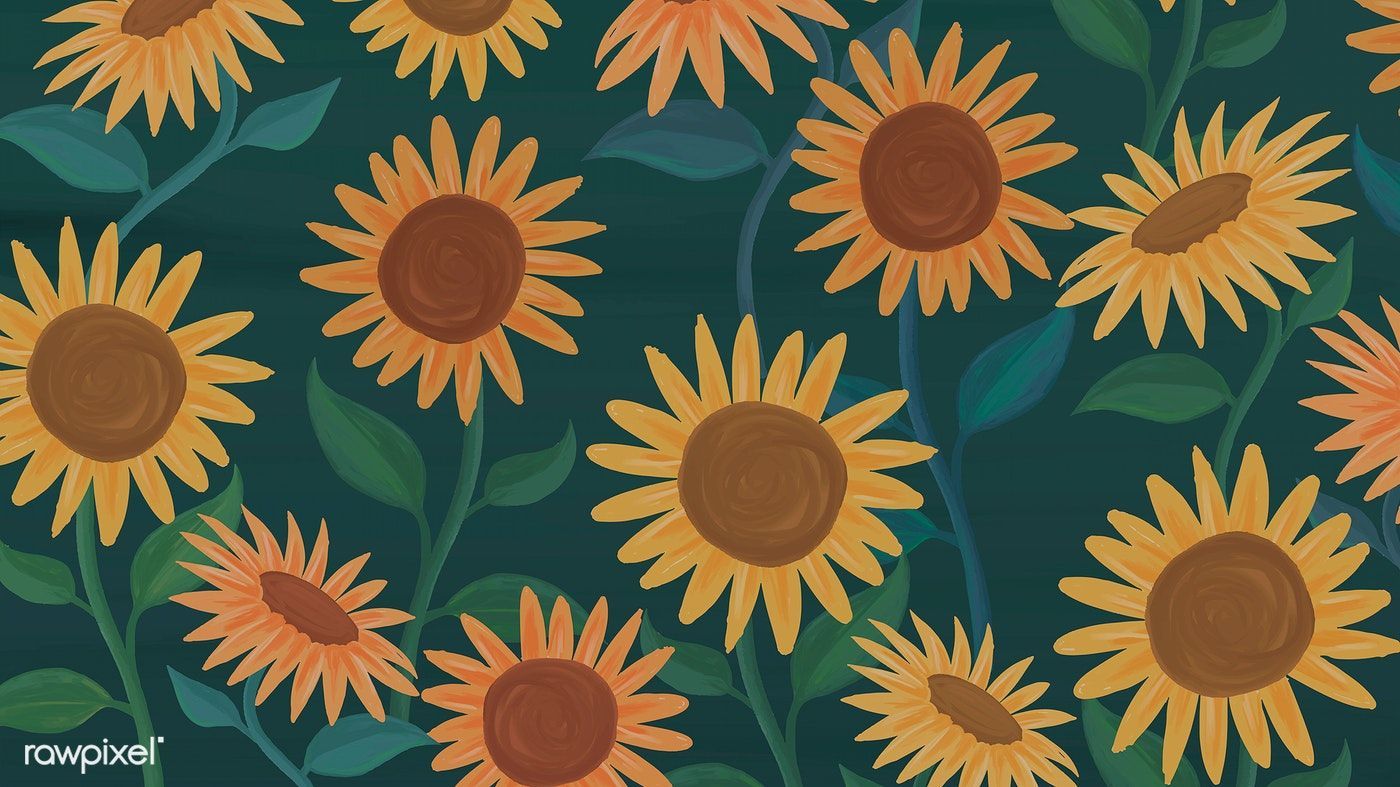 Sunflower Drawing Wallpapers Wallpaper Cave