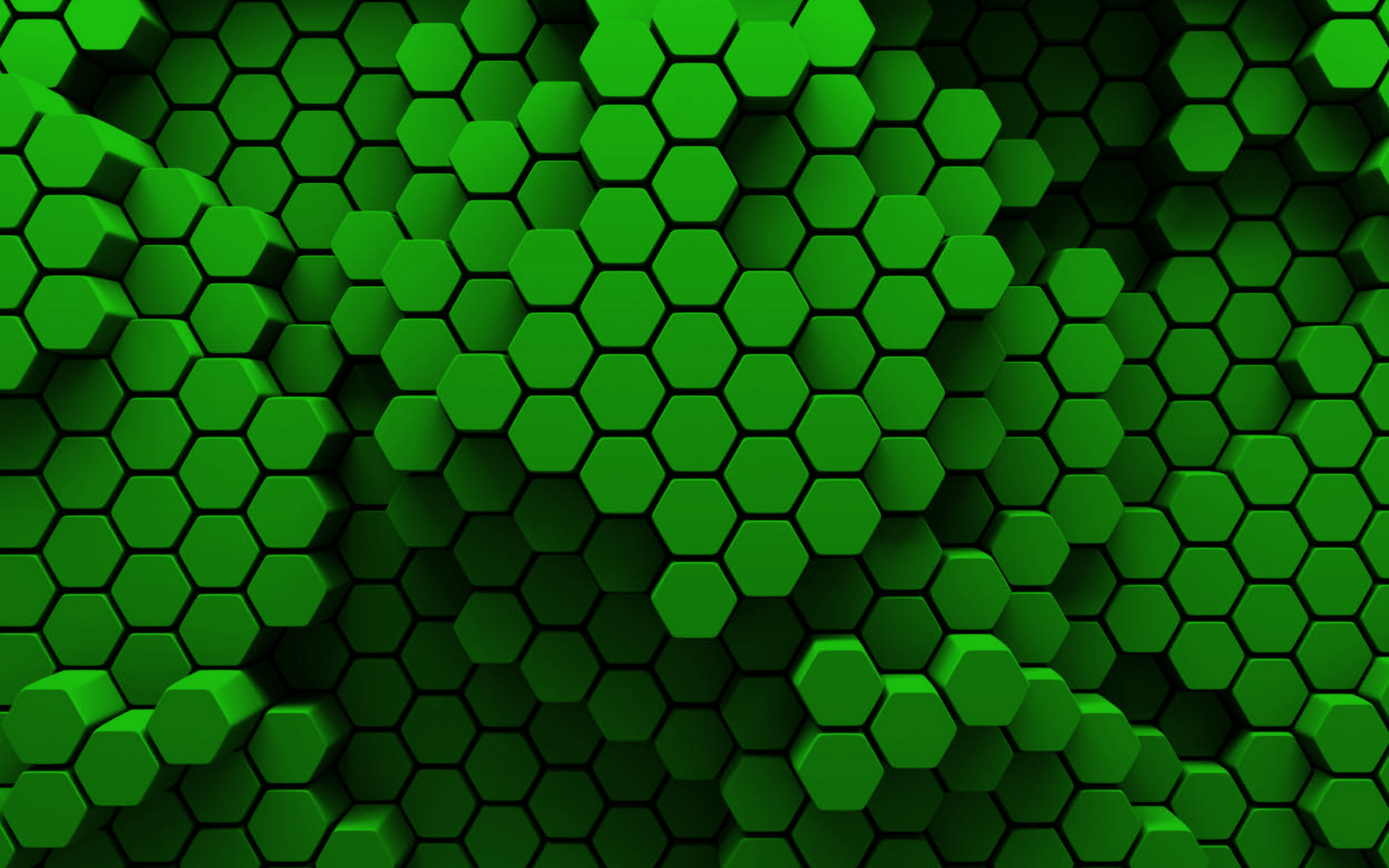Green Hexagon Wallpapers Wallpaper Cave