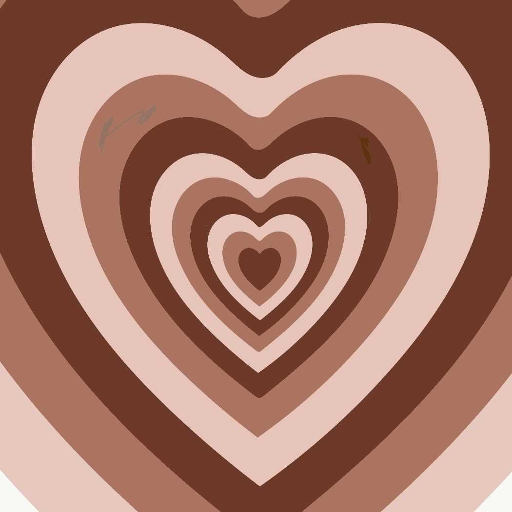 Aesthetic Brown Hearts Wallpapers Wallpaper Cave