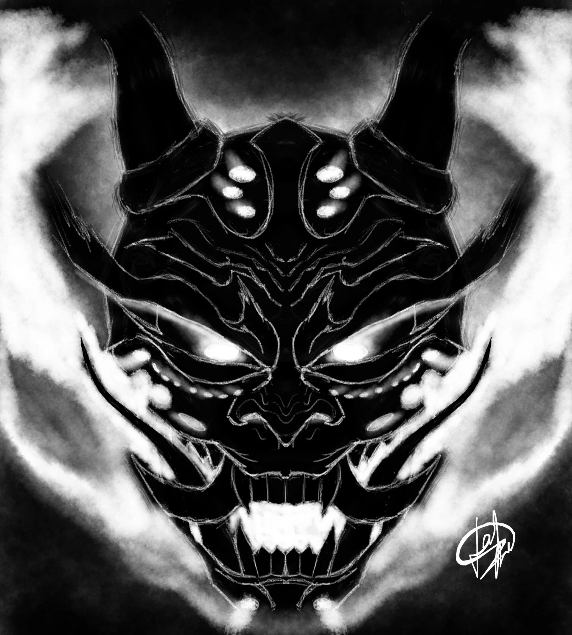 Black Oni Wallpapers Wallpaper Cave