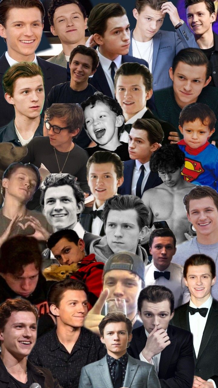 Tom Holland Collage Wallpapers Wallpaper Cave