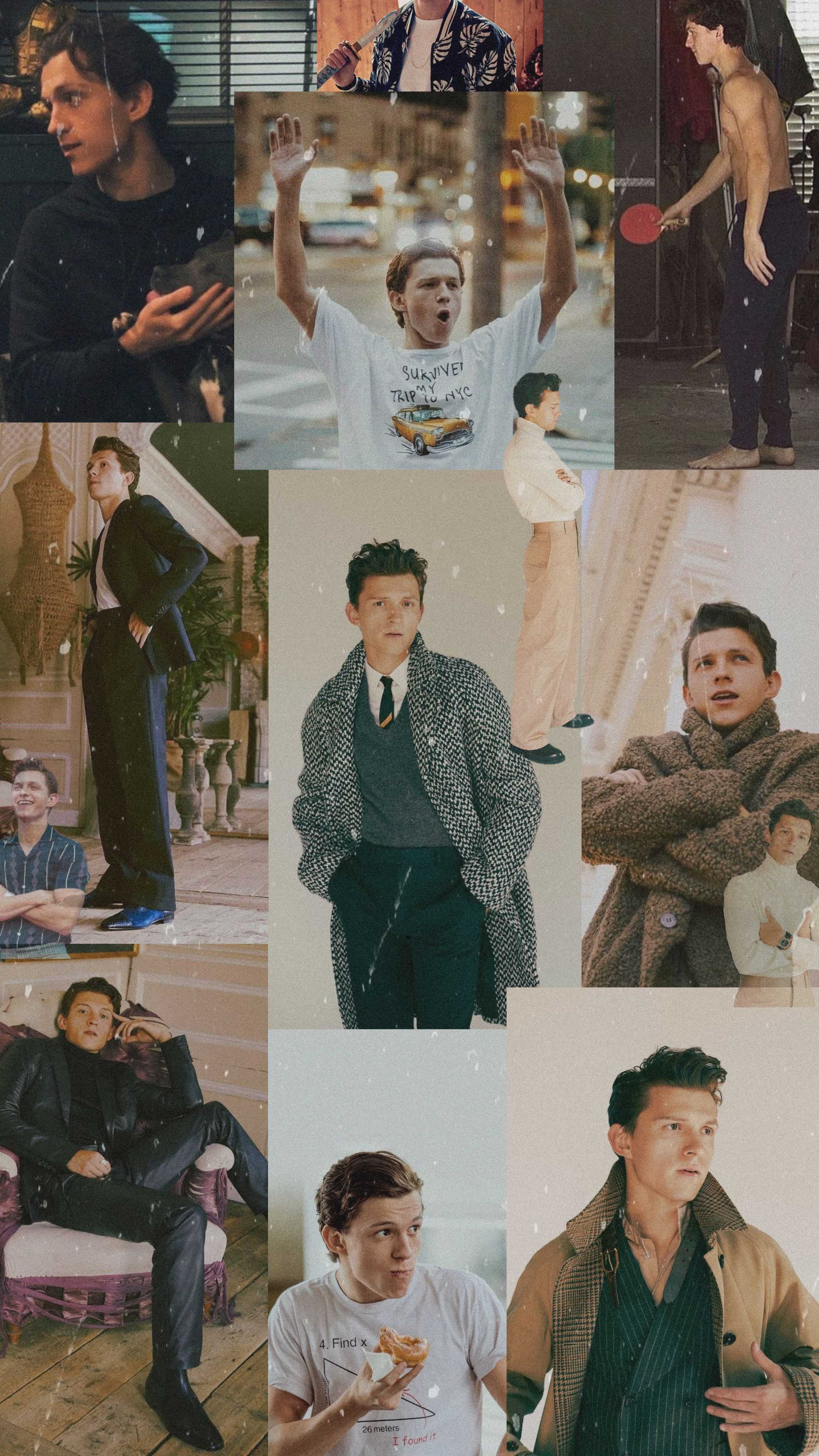 Tom Holland Collage Wallpapers Wallpaper Cave