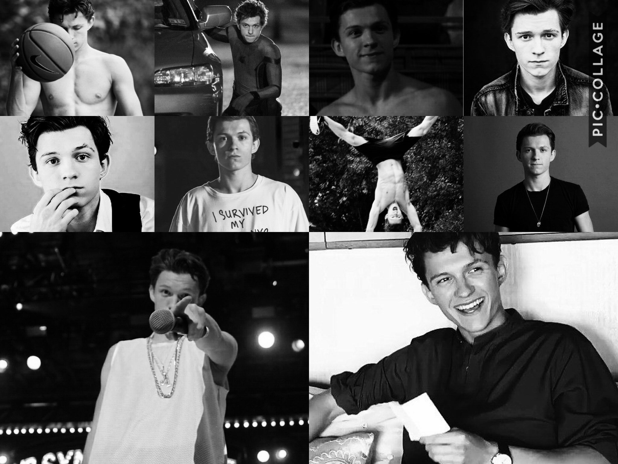 Tom Holland Collage Wallpapers Wallpaper Cave