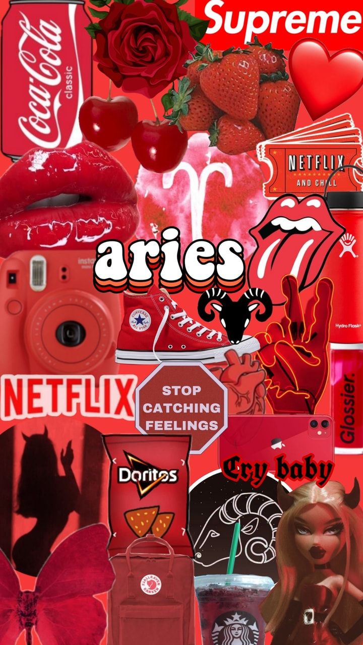 Red Aries Aesthetic Wallpapers Wallpaper Cave