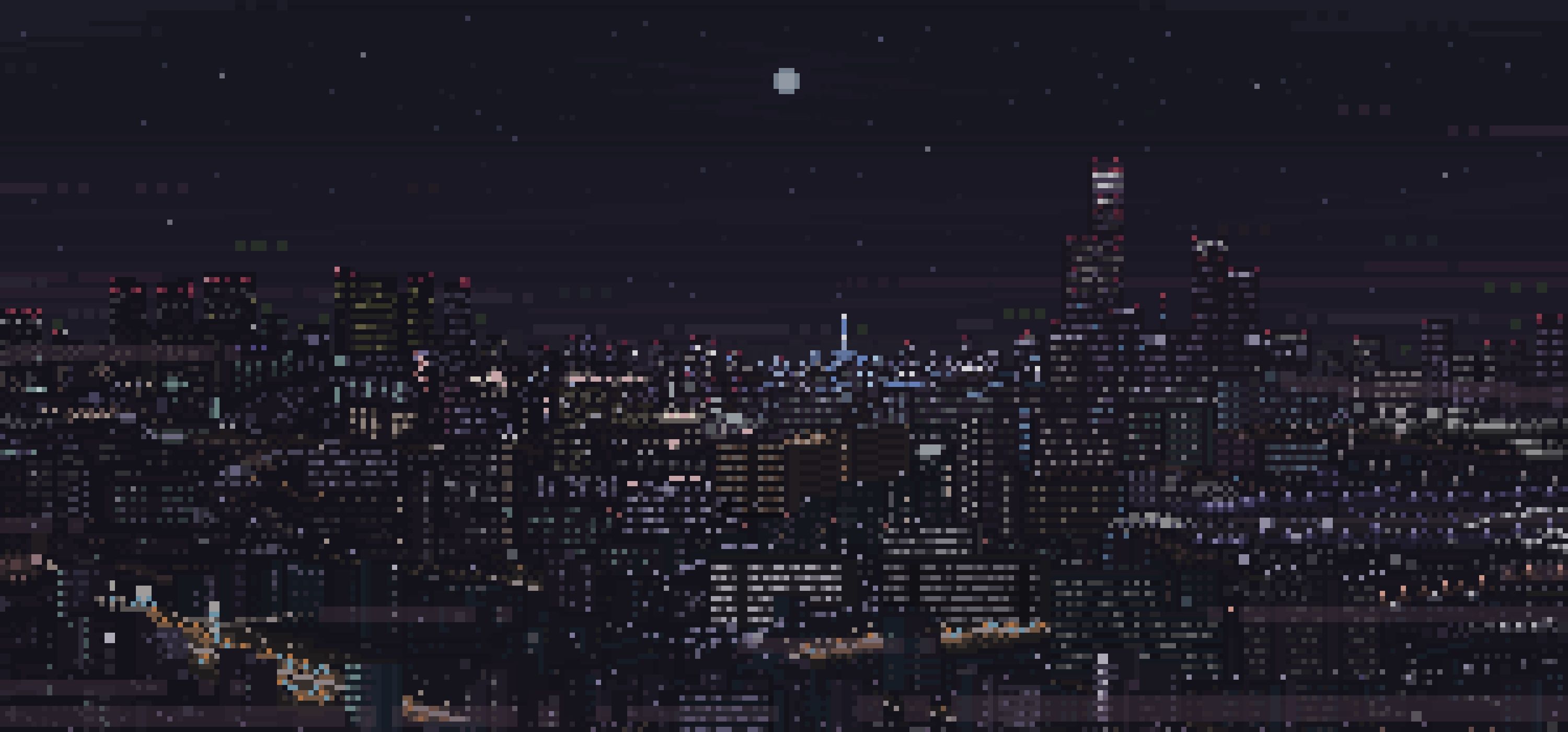 8 Bit City Wallpapers Wallpaper Cave