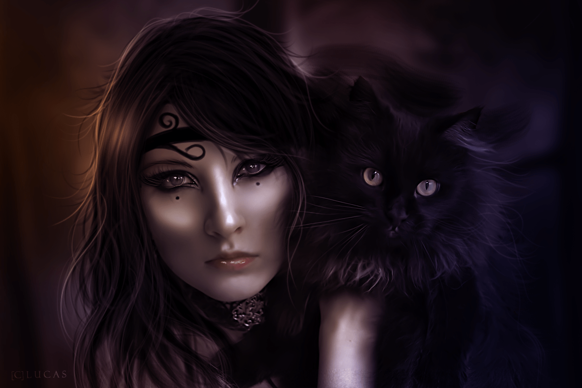 Witch Cat Wallpapers Wallpaper Cave