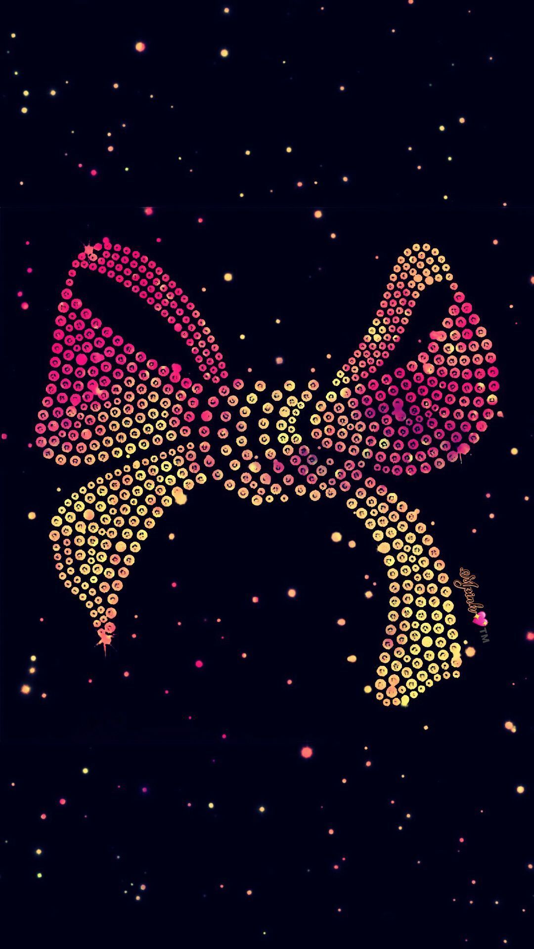 Glitter Bows Wallpapers Wallpaper Cave