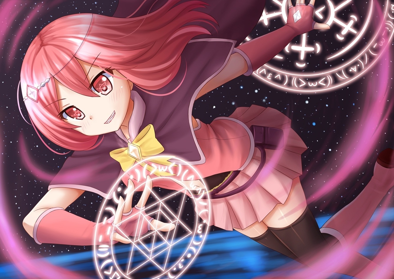 Anime Pink Magic Wallpapers Wallpaper Cave