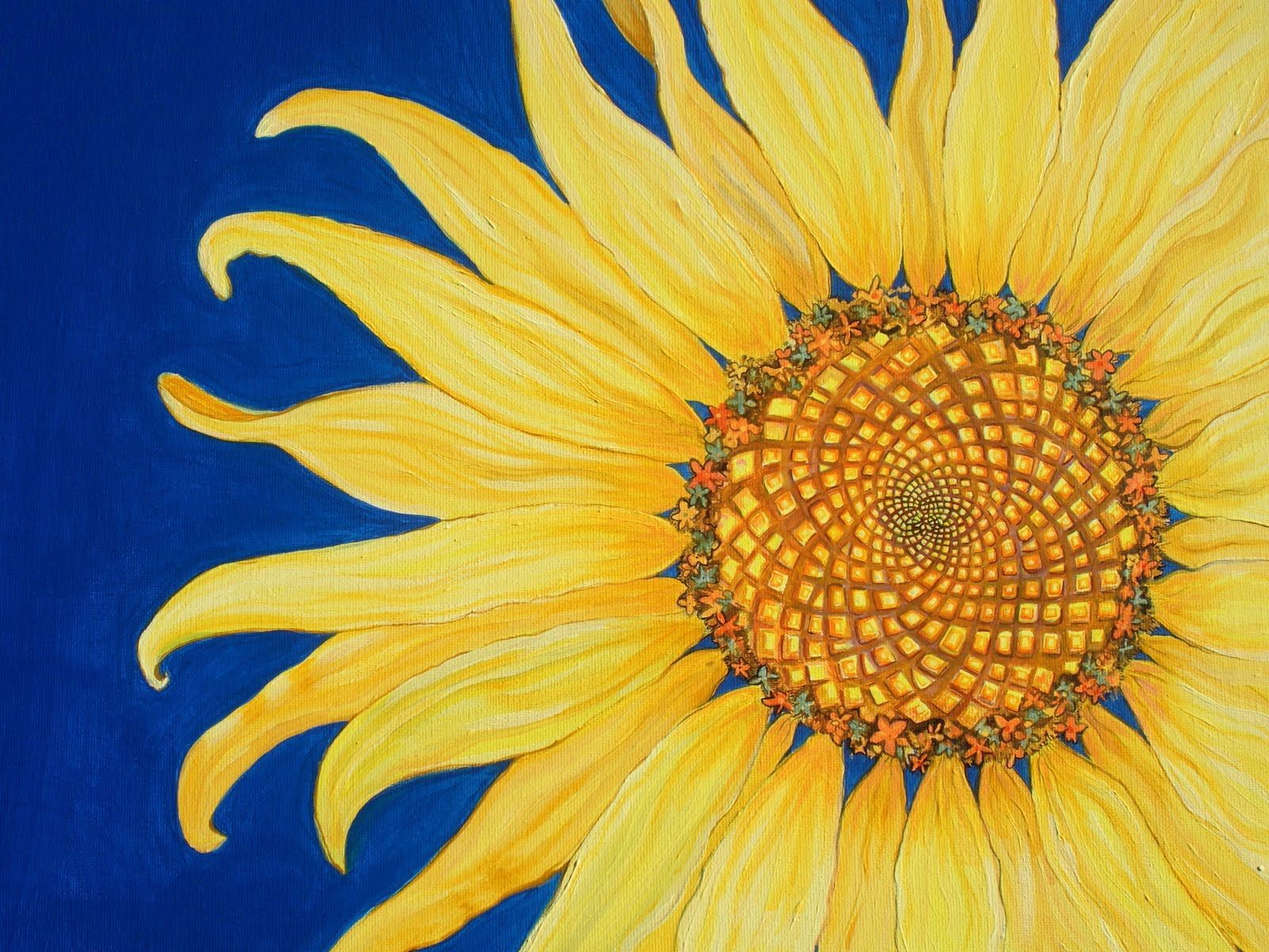 Sunflower Art Wallpapers Wallpaper Cave