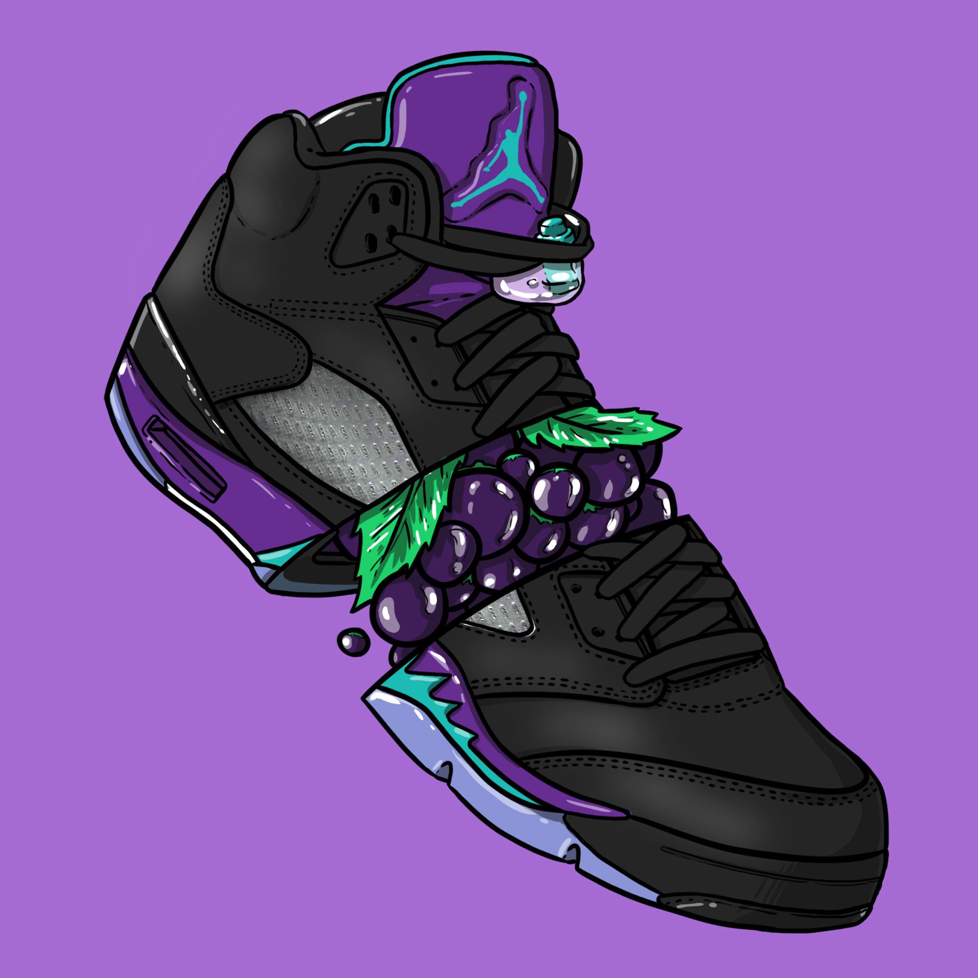 Purple Jordans Wallpapers Wallpaper Cave