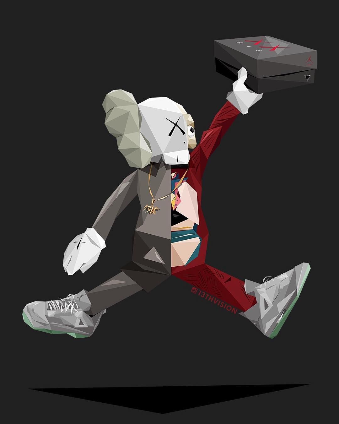 Jordan Kaws Wallpapers Wallpaper Cave