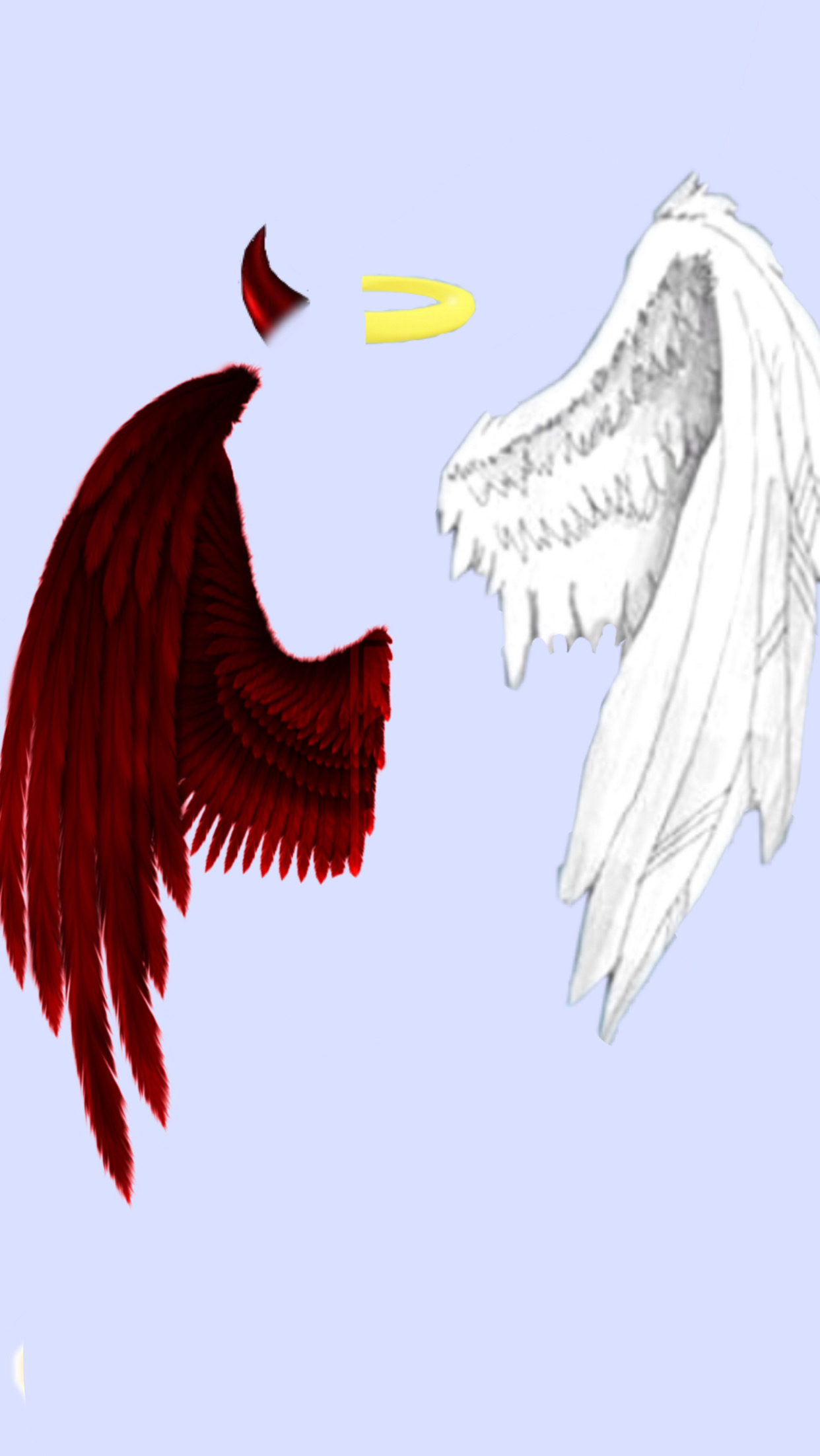 Half Angel Half Demon Wallpapers Wallpaper Cave