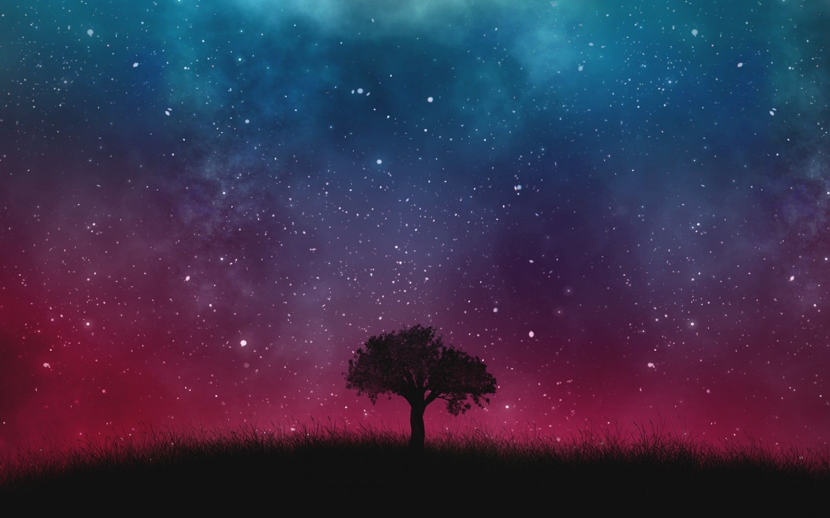 Galaxy Trees Wallpapers Wallpaper Cave