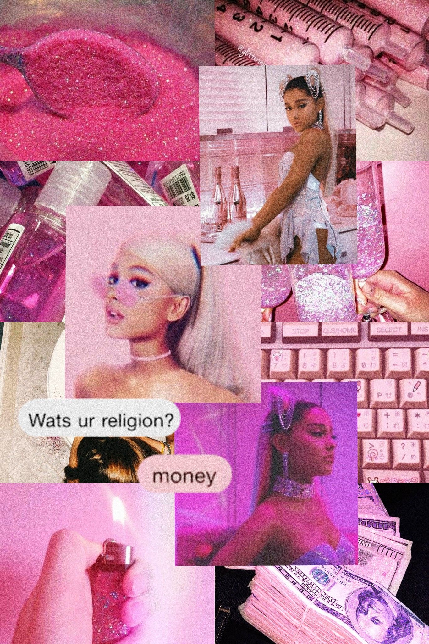 Ariana Grande Pink Wallpapers Wallpaper Cave