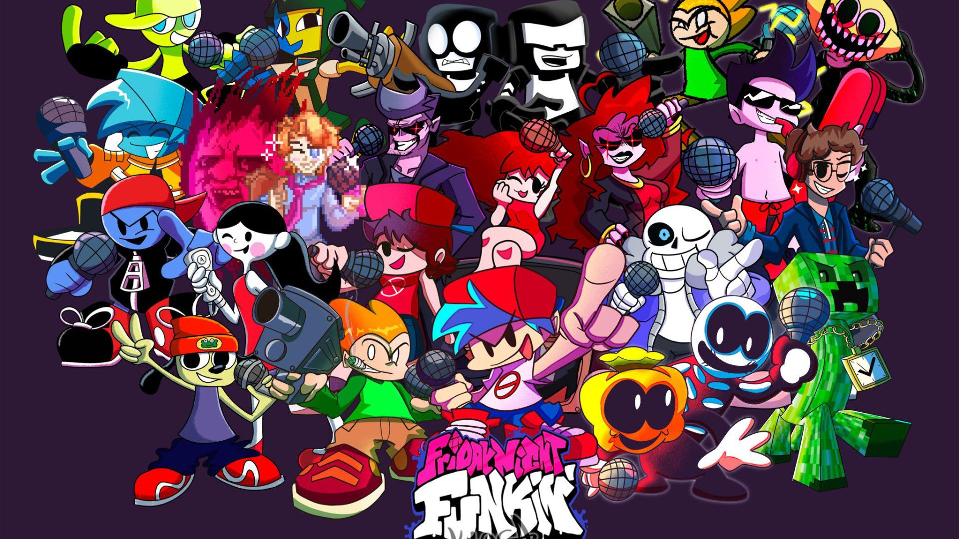 FNF All Characters Wallpapers Wallpaper Cave