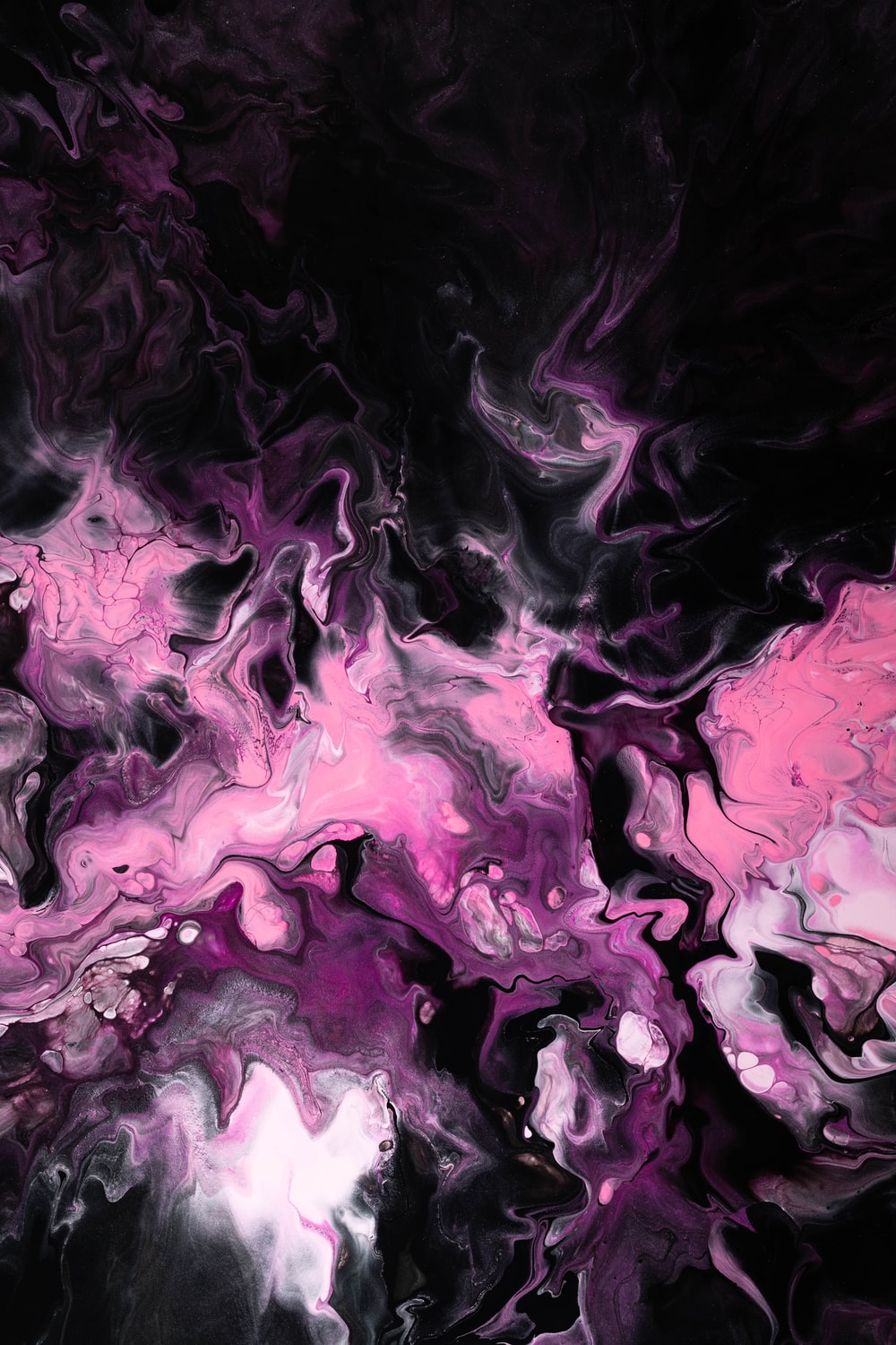 Abstract Liquid Purple Pink And Black Wallpapers Wallpaper Cave