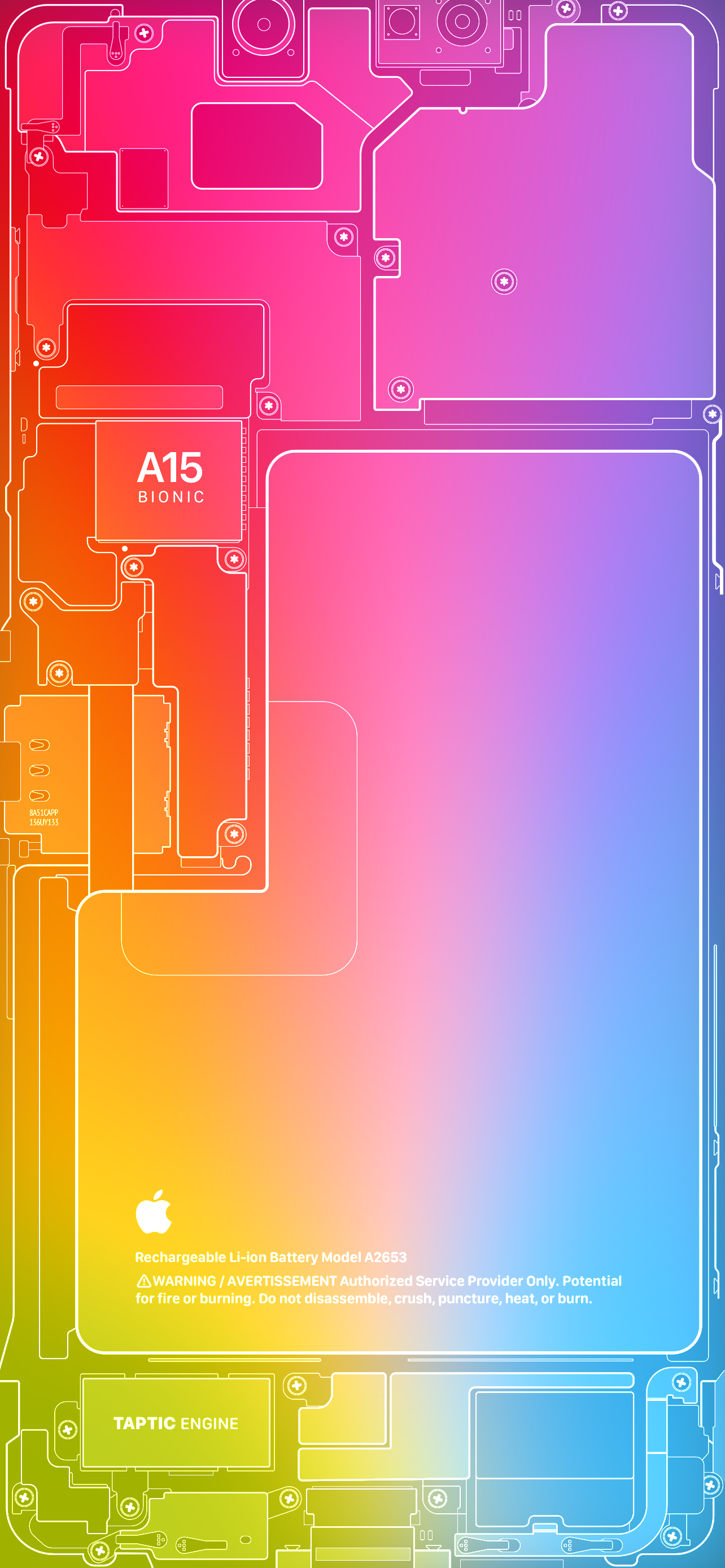 iPhone 14 Pro Max Rainbow Border Wallpapers Wallpaper Cave