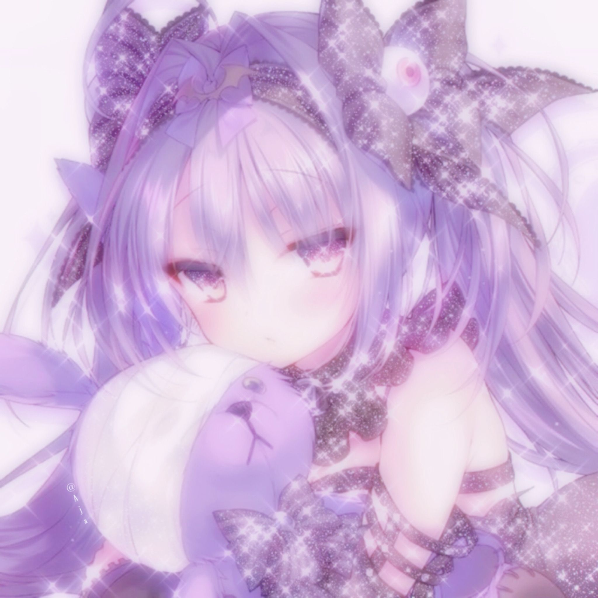 Lavender Cute Anime Wallpapers Wallpaper Cave