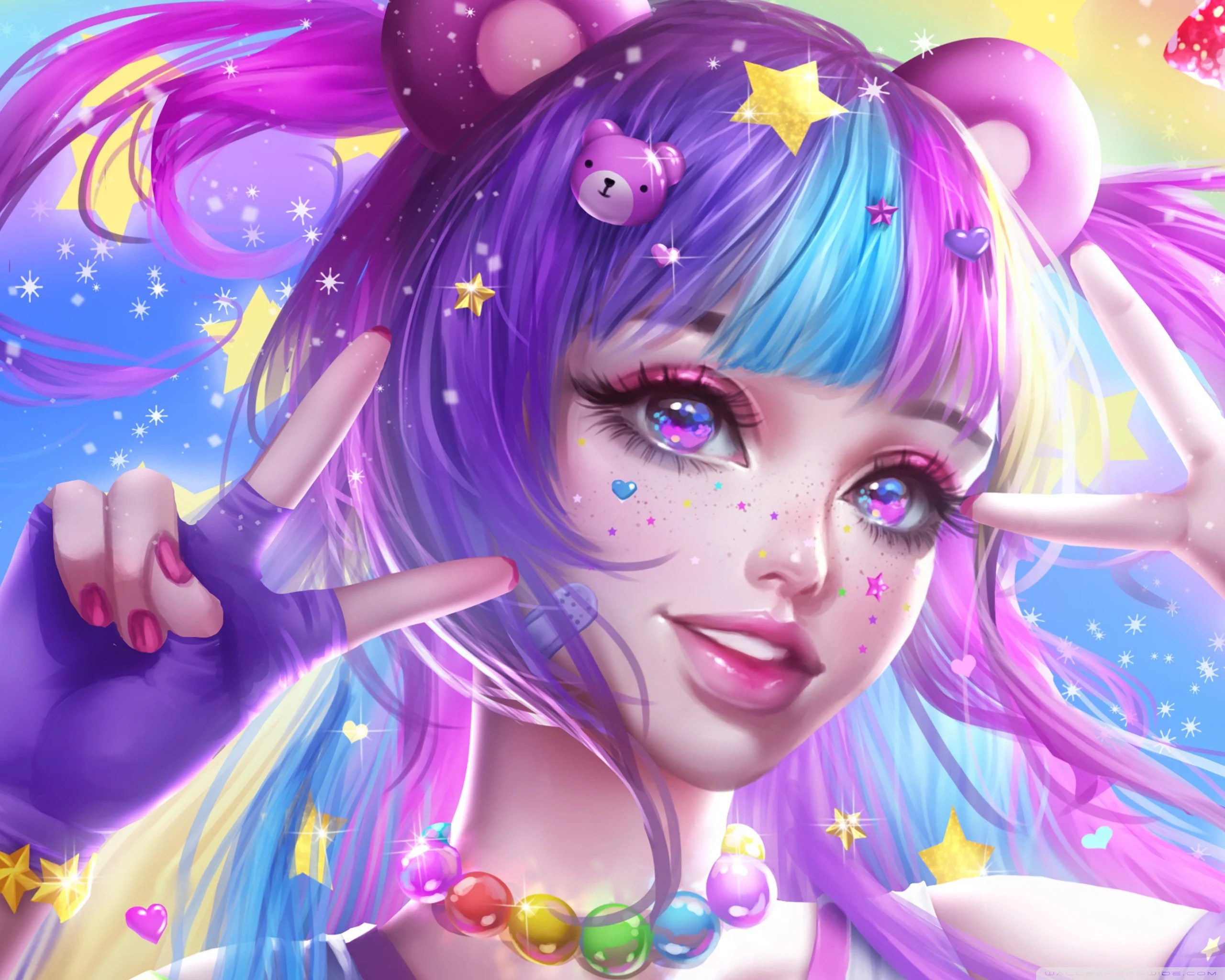 Lavender Cute Anime Wallpapers Wallpaper Cave