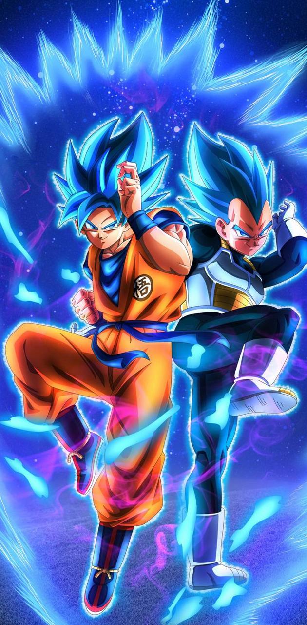 Goku And Vegeta Blue Wallpapers Wallpaper Cave