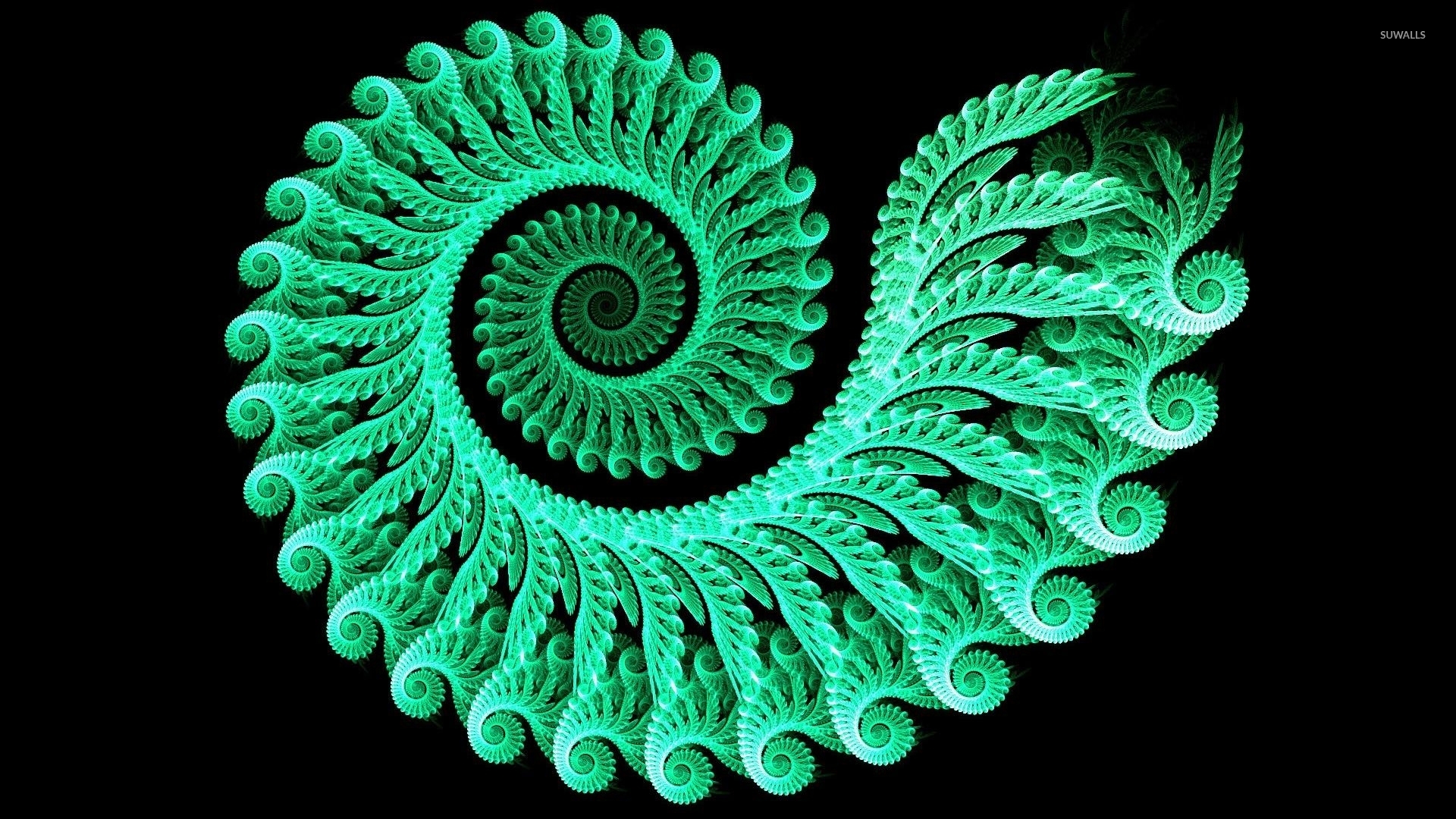 Green Swirl Wallpapers Wallpaper Cave