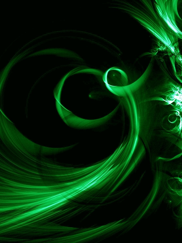 Green Swirl Wallpapers Wallpaper Cave