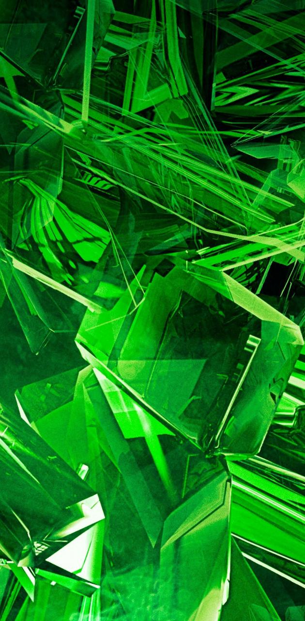 Green Crystal Wallpapers Wallpaper Cave