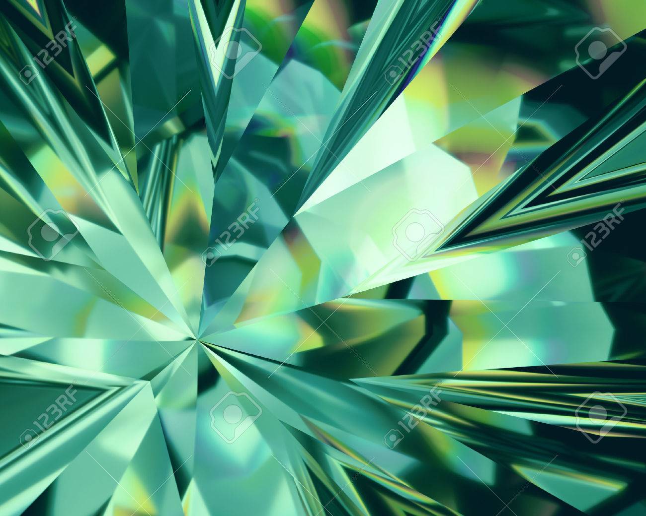 Green Crystal Wallpapers Wallpaper Cave