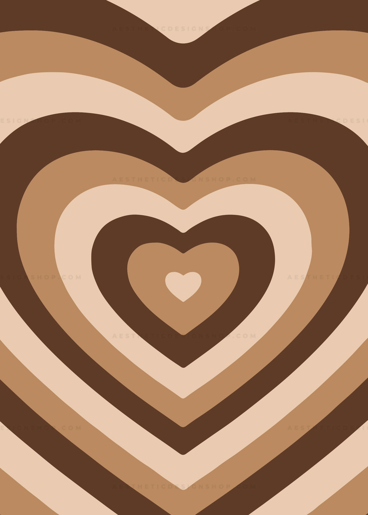 Brown Heart Aesthetic Wallpapers Wallpaper Cave