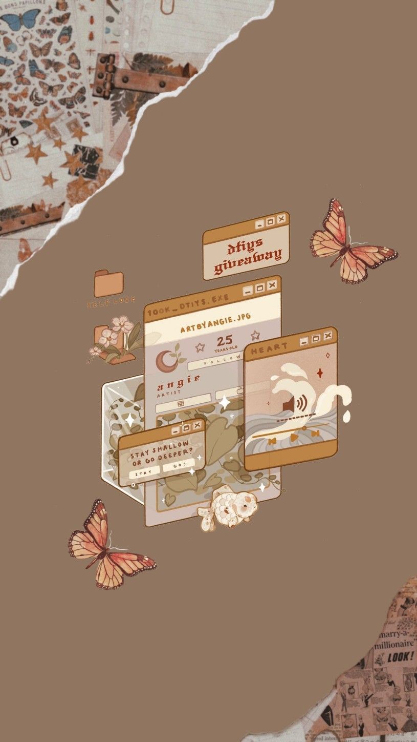 Brown Anime Aesthetic Wallpapers Wallpaper Cave