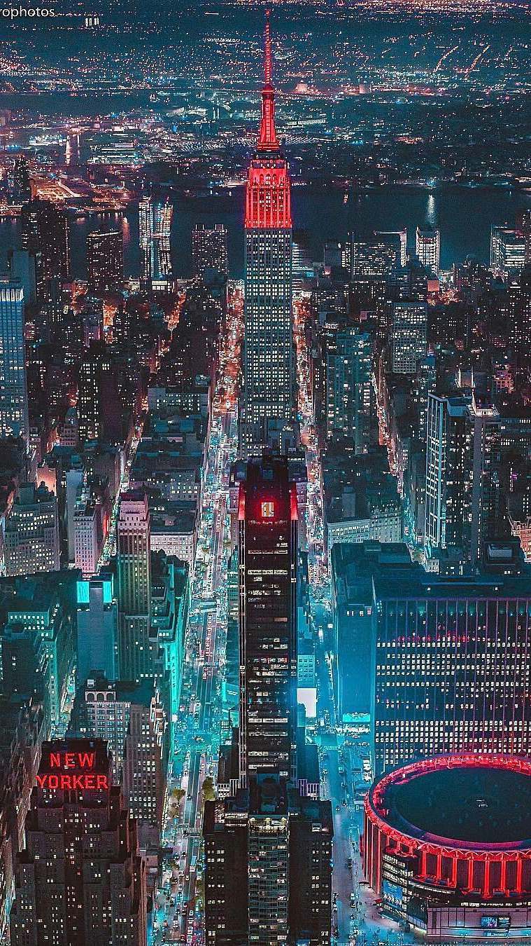 New York Night Phone Wallpapers Wallpaper Cave