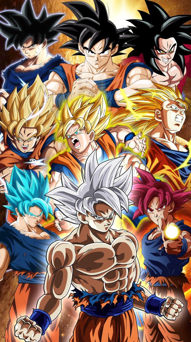 Goku All Transformations Wallpapers Wallpaper Cave