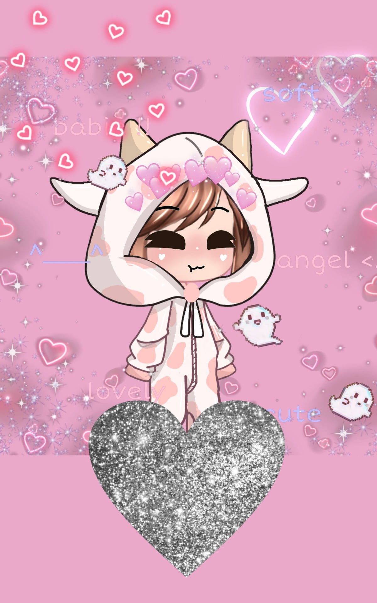 Cute Pink Cow Wallpapers Wallpaper Cave