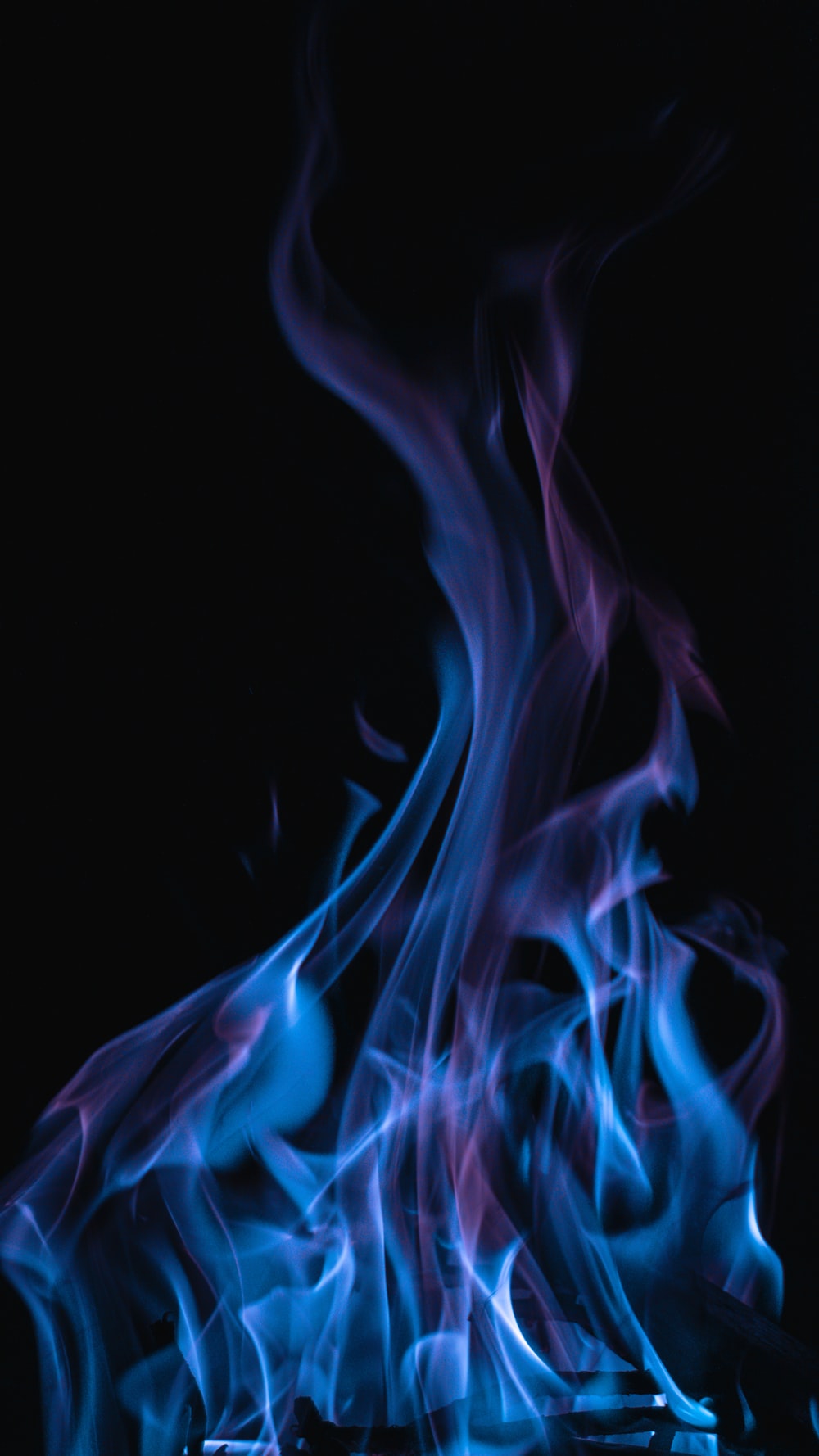 Blue Fire Aesthetic Wallpapers Wallpaper Cave