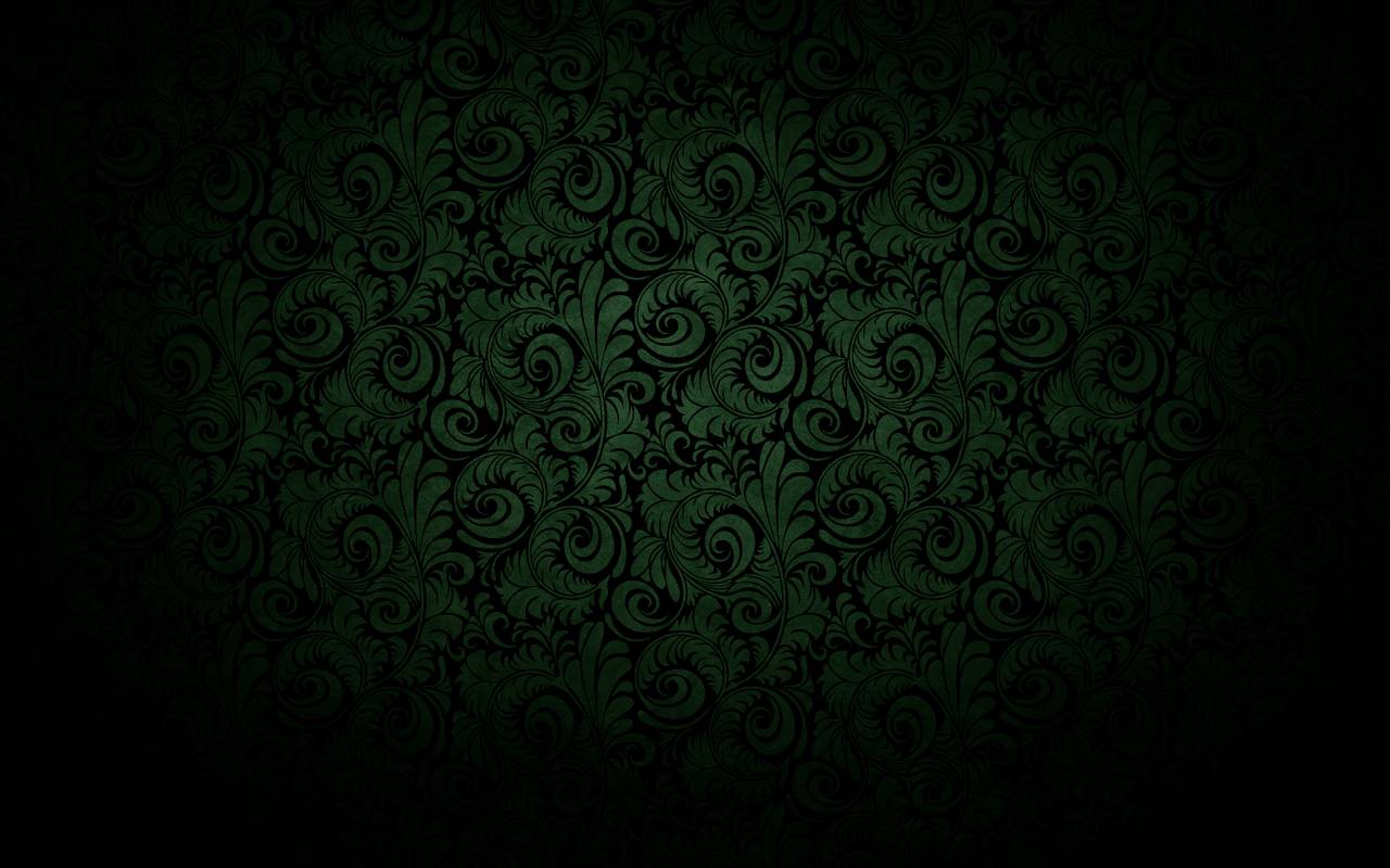 Dark Green Vintage Wallpaper