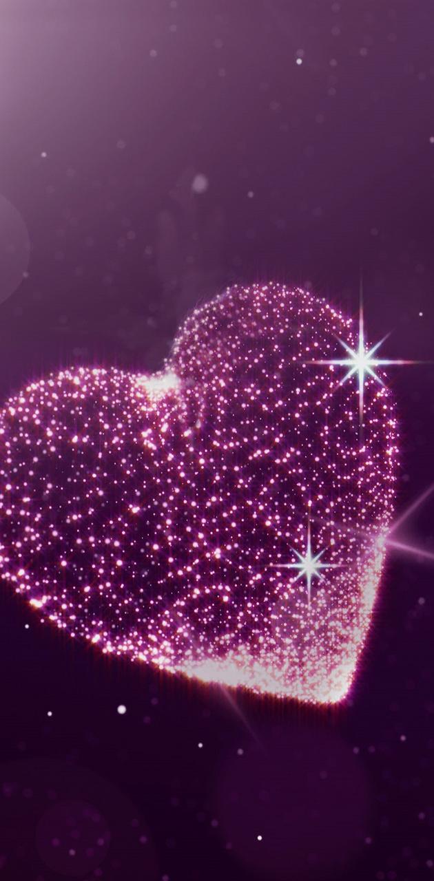 Glitter Heart Wallpapers Wallpaper Cave