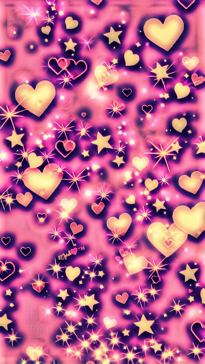 Glitter Heart Wallpapers Wallpaper Cave