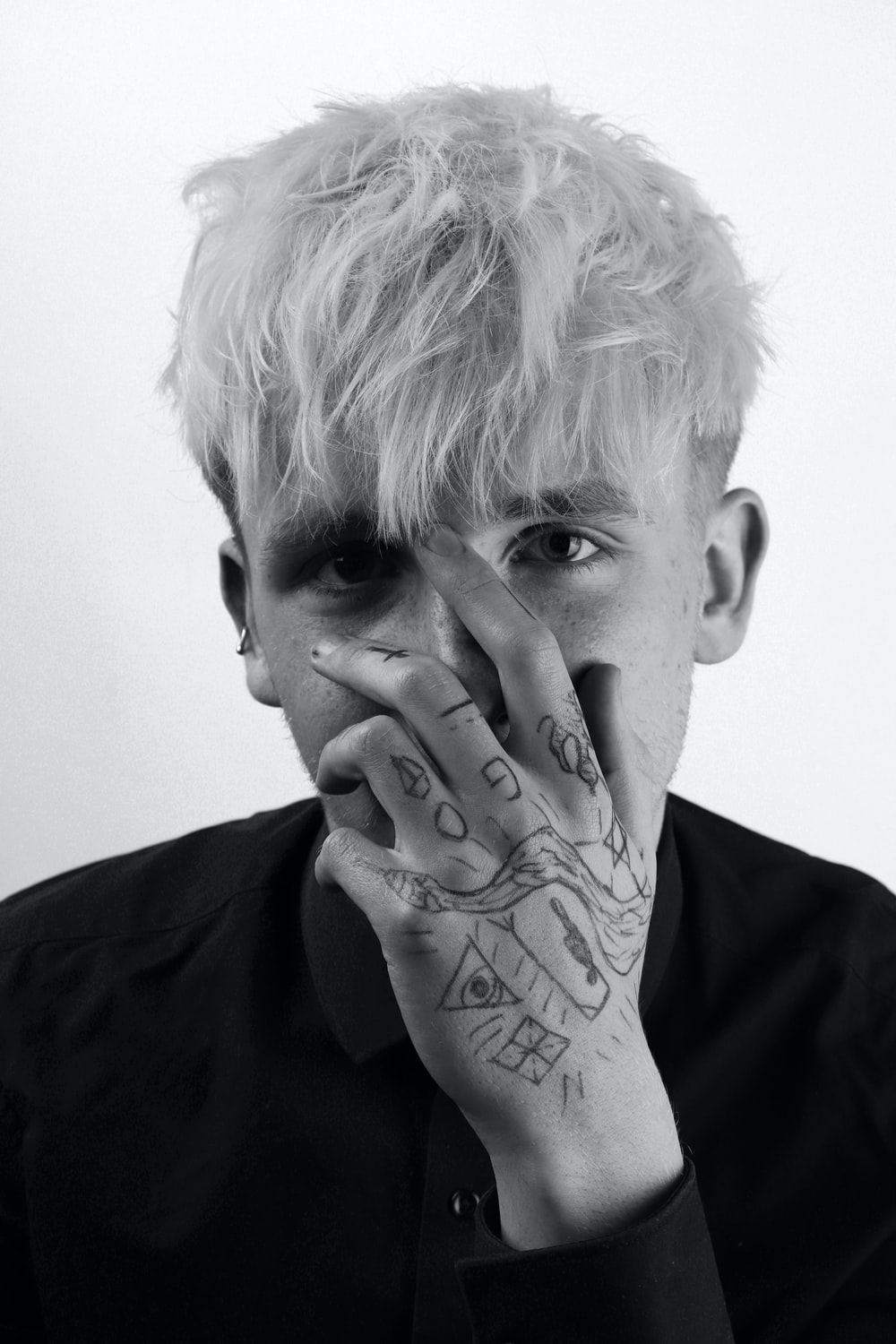 Black And White Face Wallpapers Wallpaper Cave