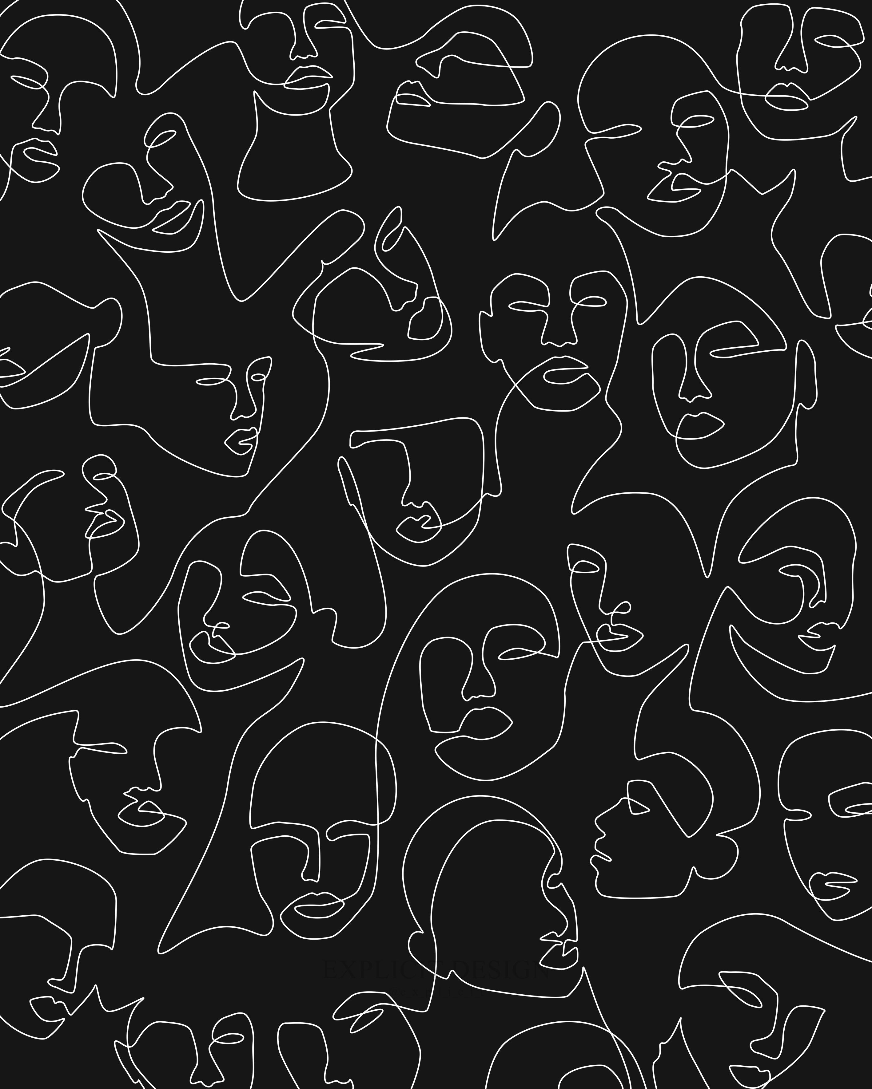 Black And White Face Wallpapers Wallpaper Cave