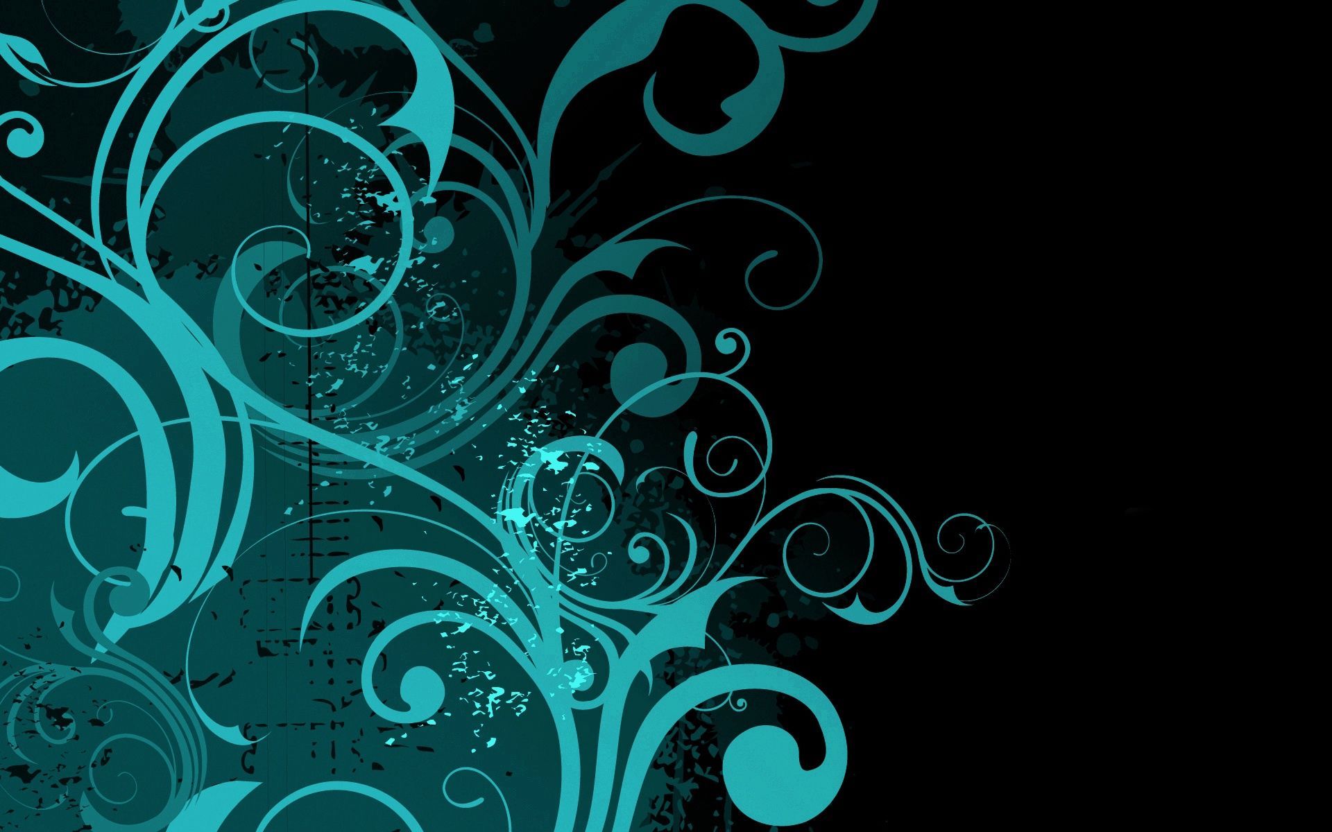 Black And Teal Wallpapers Wallpaper Cave