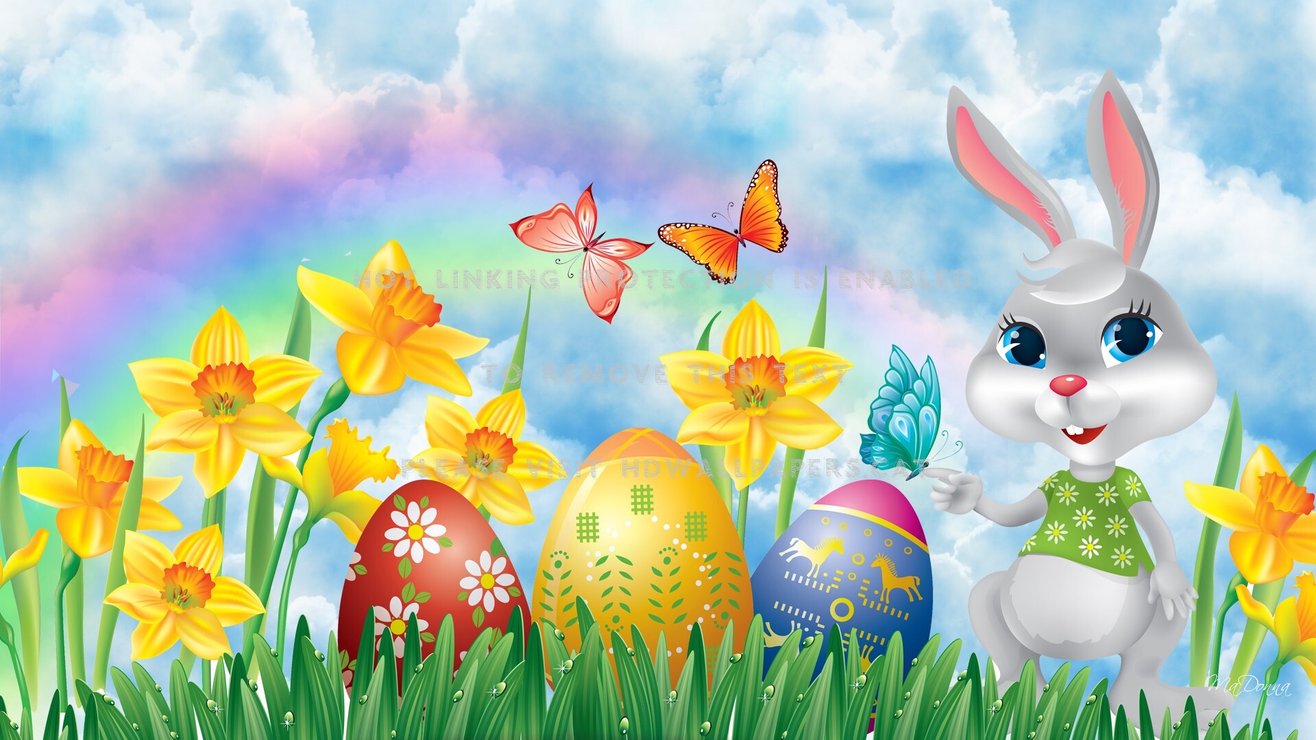 Rainbow Bunny Wallpapers Wallpaper Cave