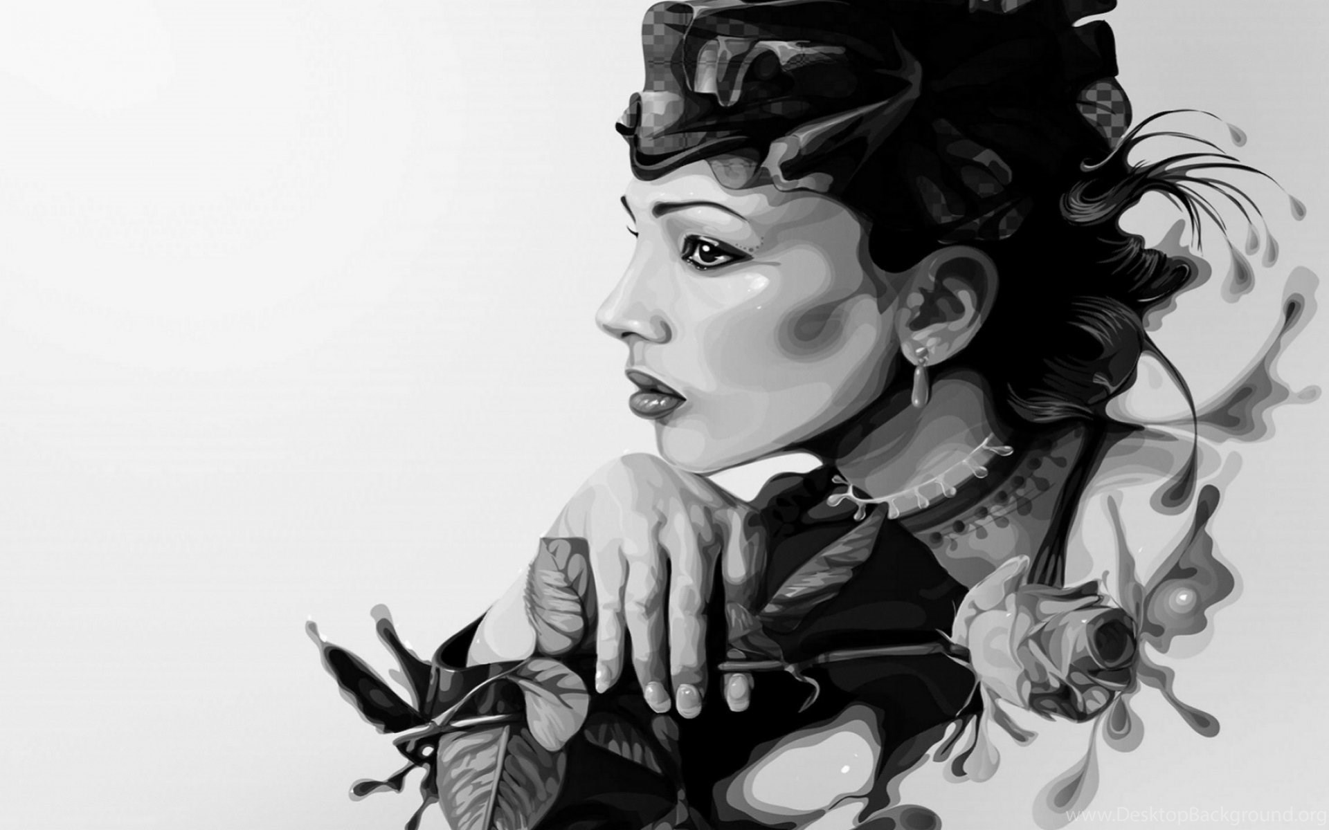 Art Work Women Wallpapers Wallpaper Cave