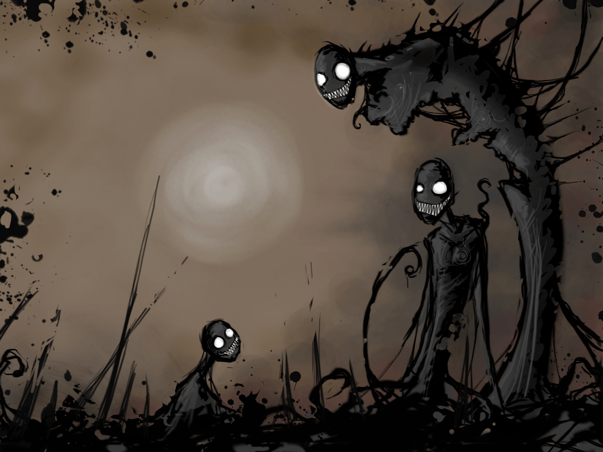 Scary Drawings Wallpapers Wallpaper Cave