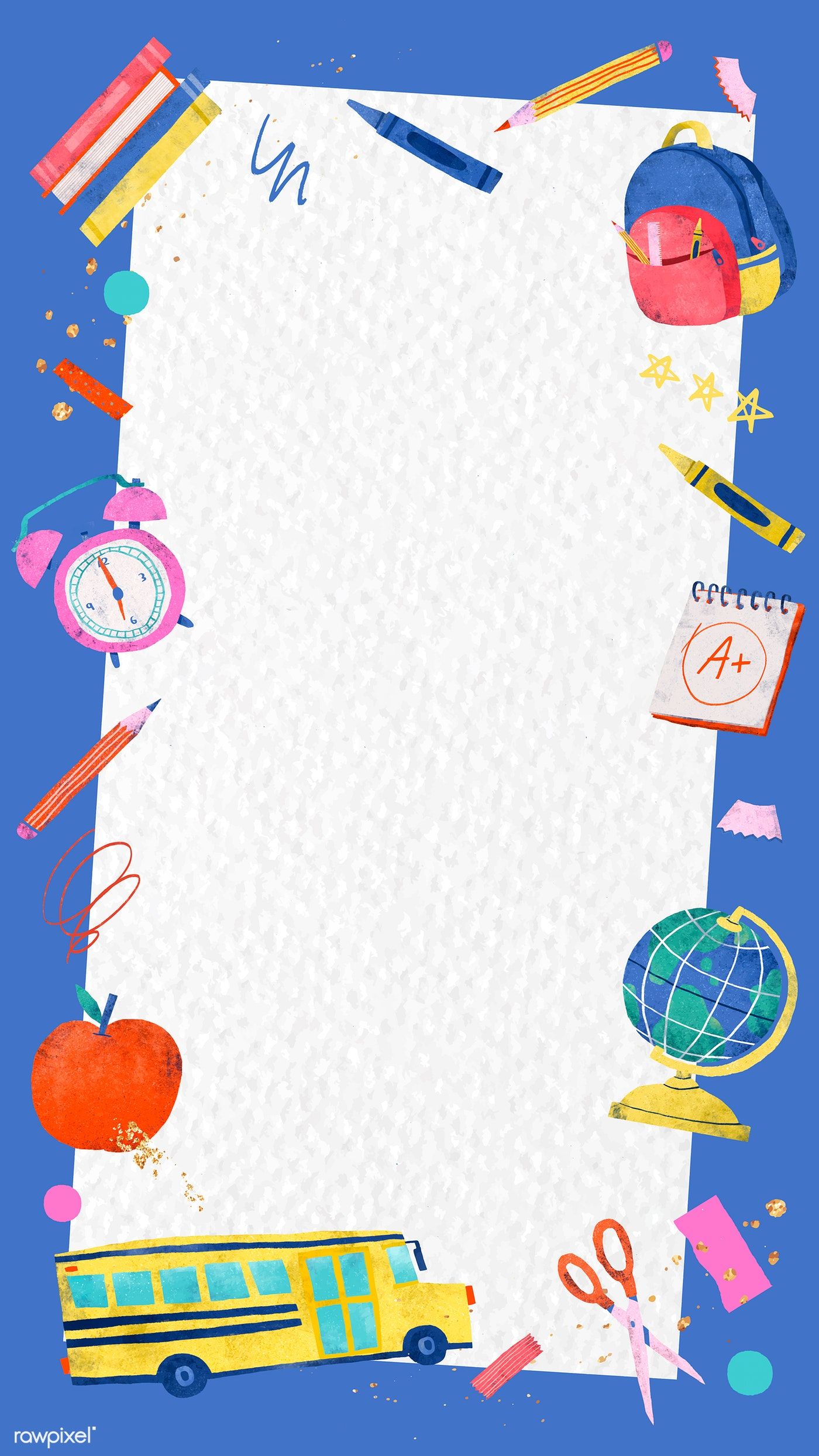 Cute School Supplies Wallpapers Wallpaper Cave